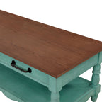 The Pioneer Woman Helen Coffee Table Made With Solid Wood Frame, Teal