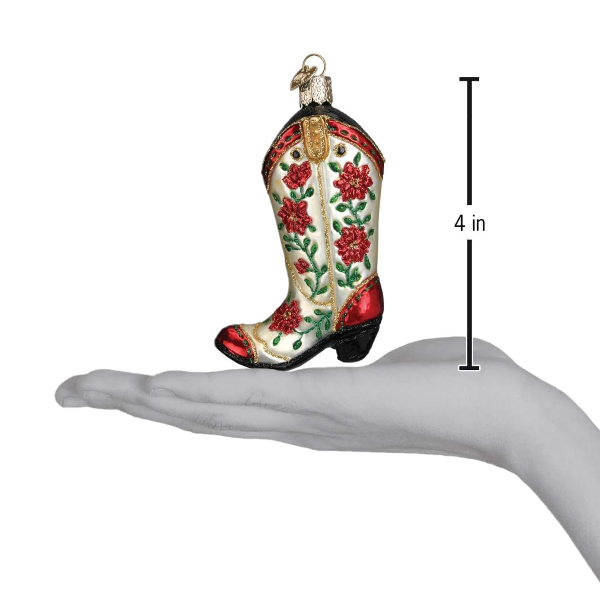 Cowboy Pioneer Collection Glass Blown Ornaments for Christmas Tree Cowgirl | Prairie Lane - View 3