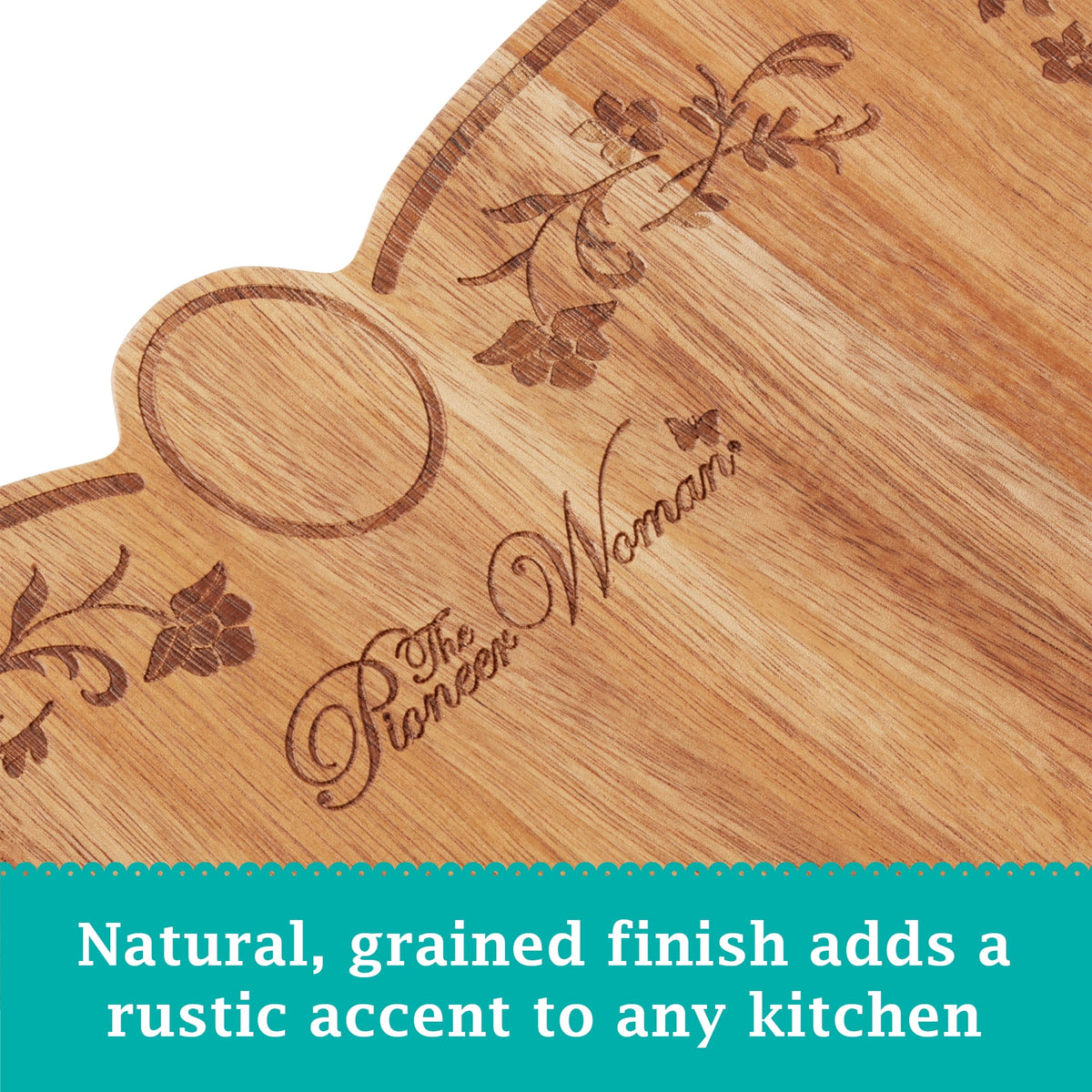 Keepsake Floral 17.7" Ceramic Rolling Pin with Acacia Wood Holder | Prairie Lane - View 6