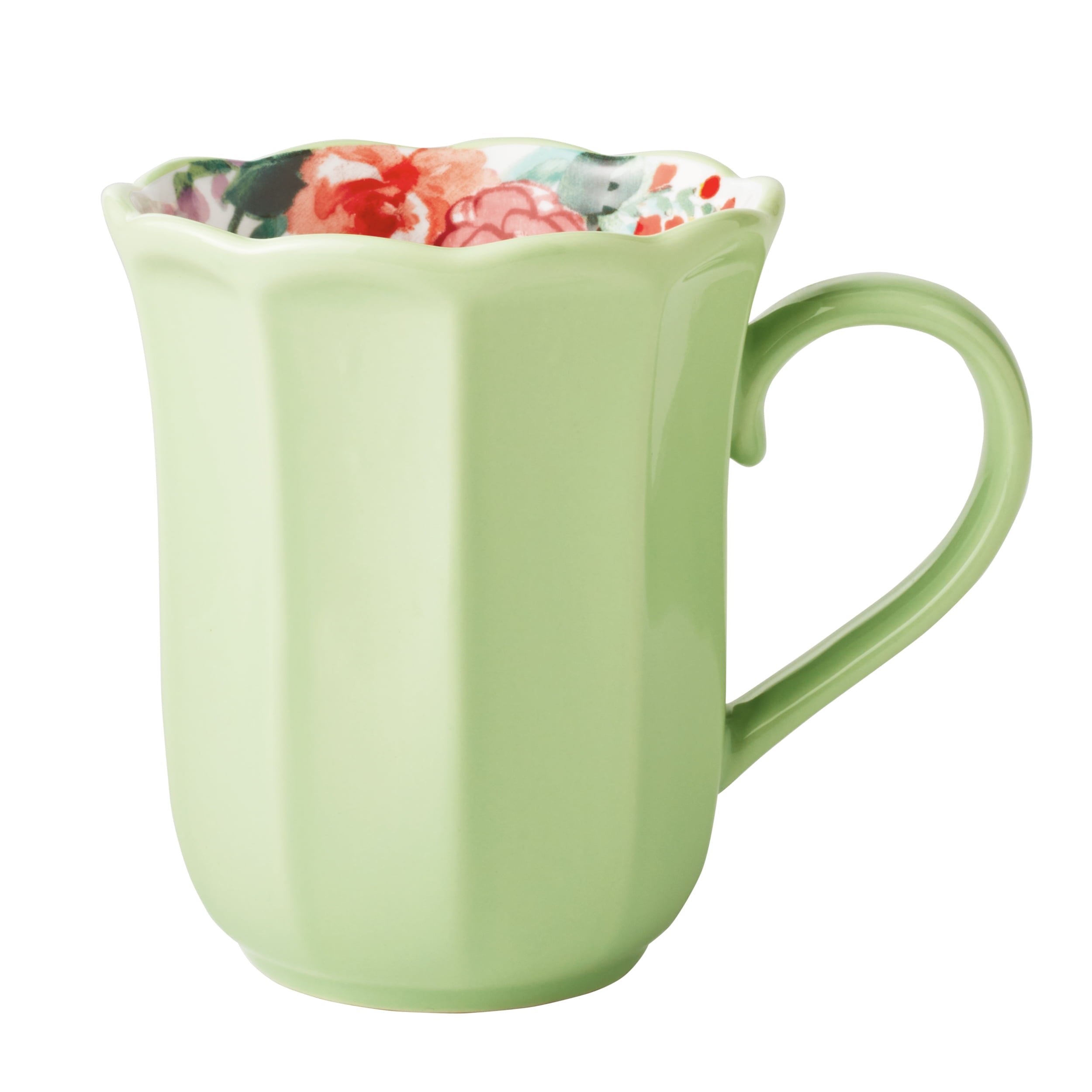 Painted Meadow 16-Ounce Ceramic Mugs, Set of 4 | Prairie Lane - View 3