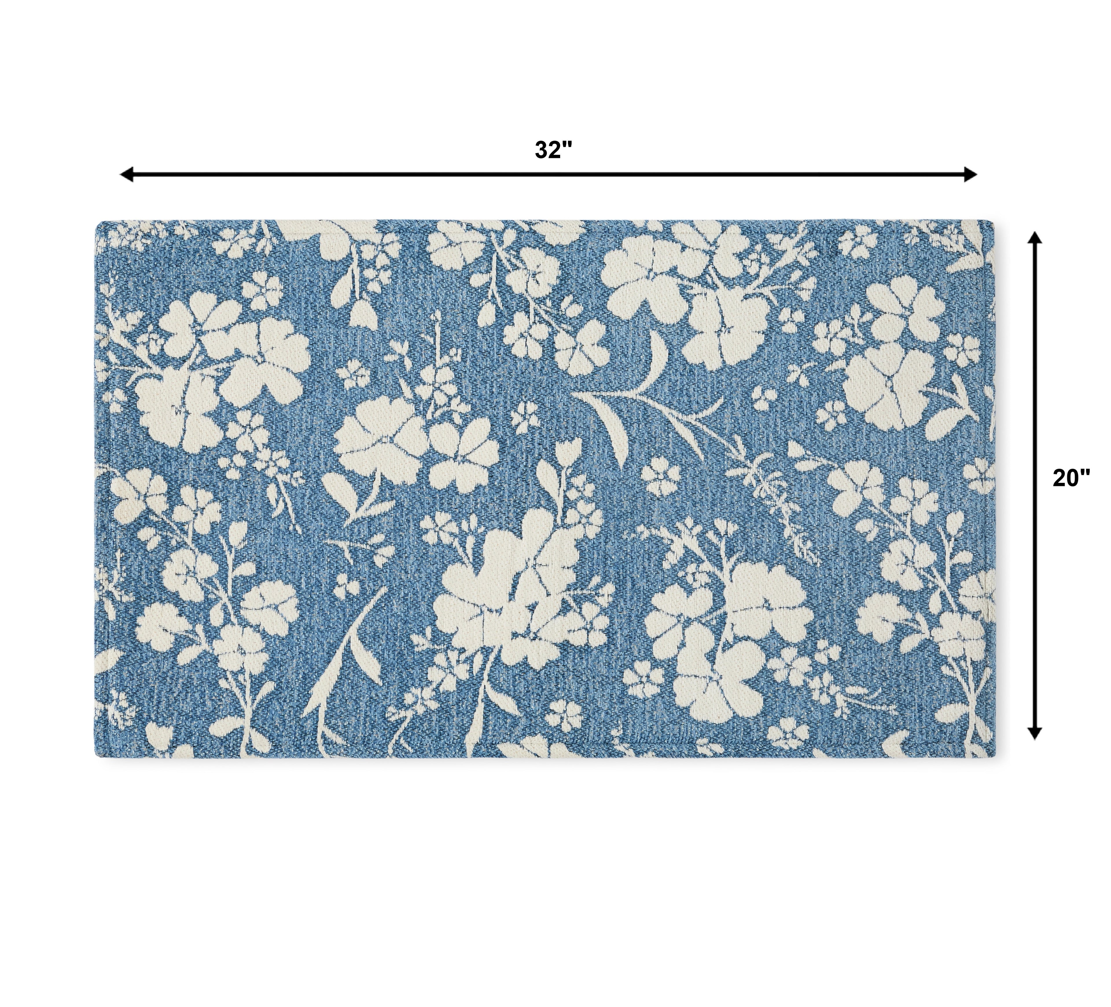Elmbrook Wildflower Cloudwalk Anti-Fatigue Comfort Mat, Blue, 20" x 32" | Prairie Lane - View 7