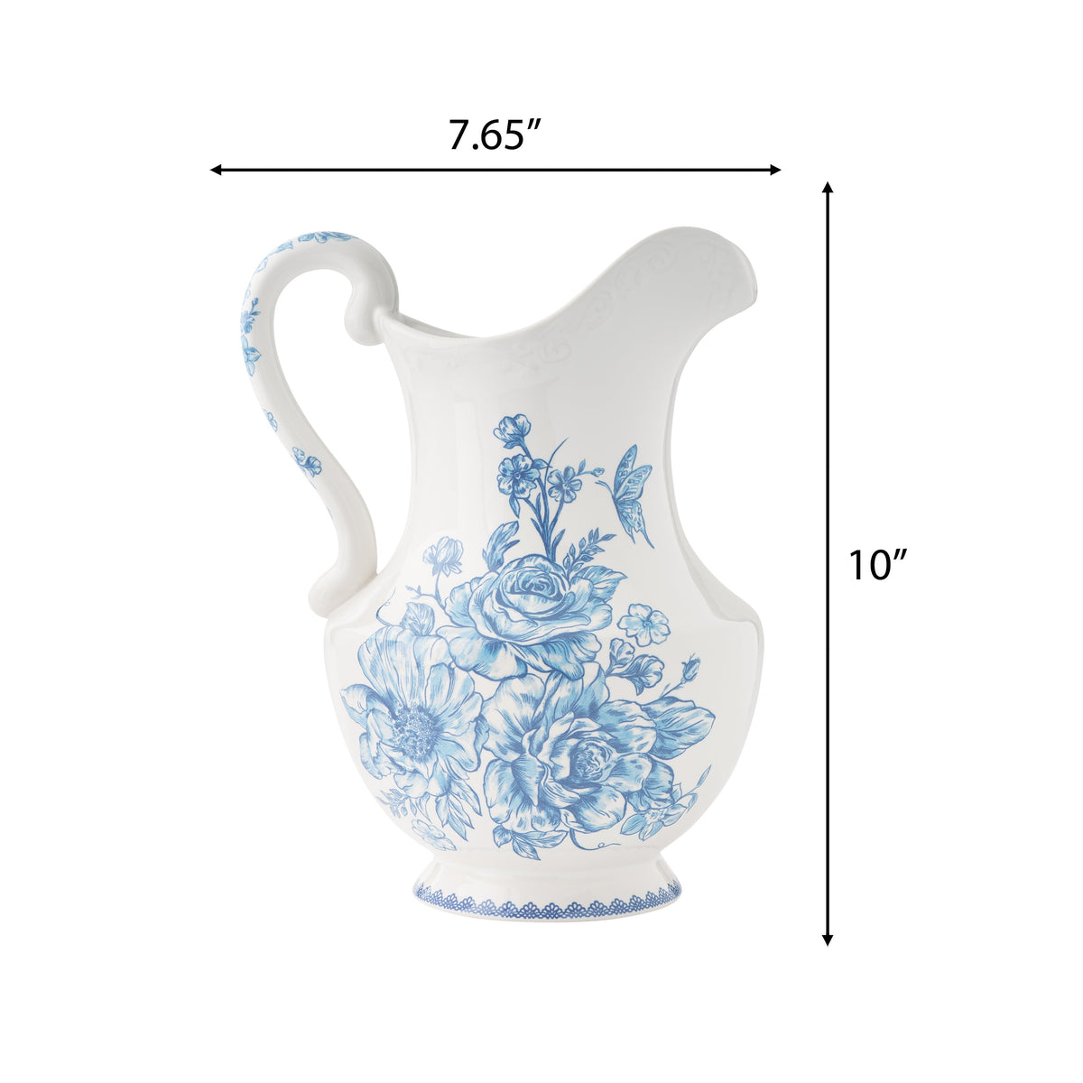 The Pioneer Woman Agatha Stoneware 2-Quart Pitcher, Blue