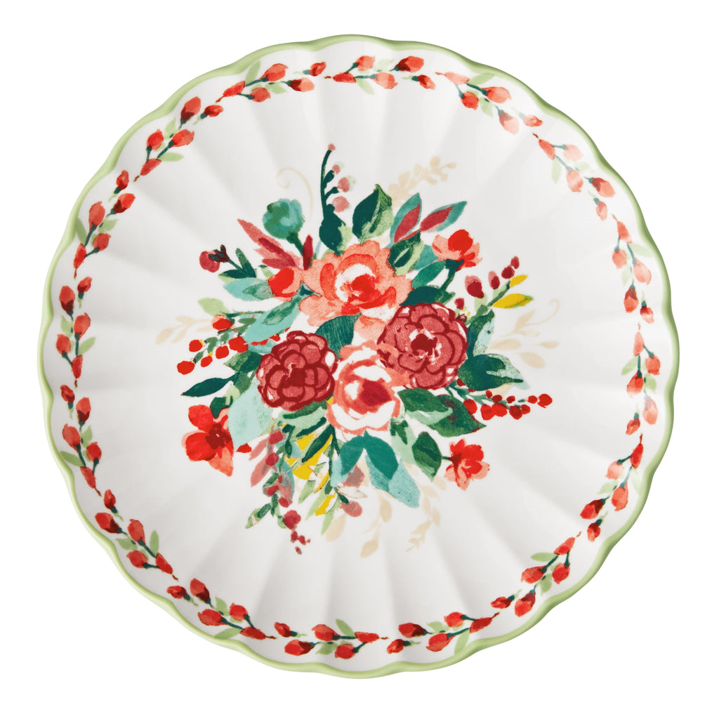 Painted Meadow 12-Piece Ceramic Dinnerware Set | Prairie Lane - View 2