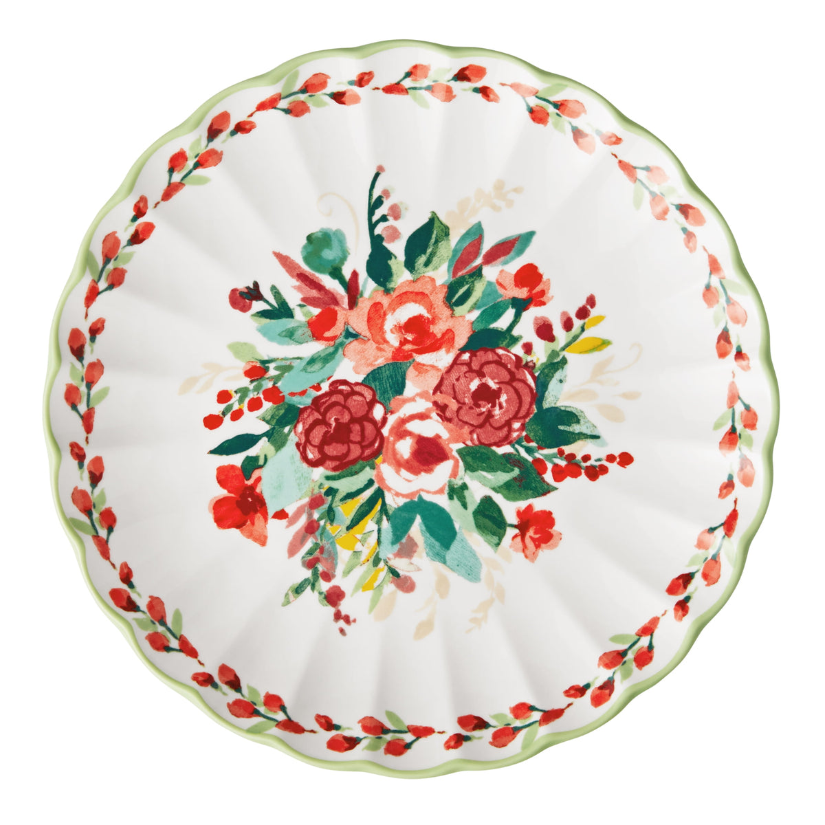 Painted Meadow 12-Piece Ceramic Dinnerware Set | Prairie Lane - View 2