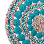 Braided Floral Round Rug, 48" | Prairie Lane - View 3