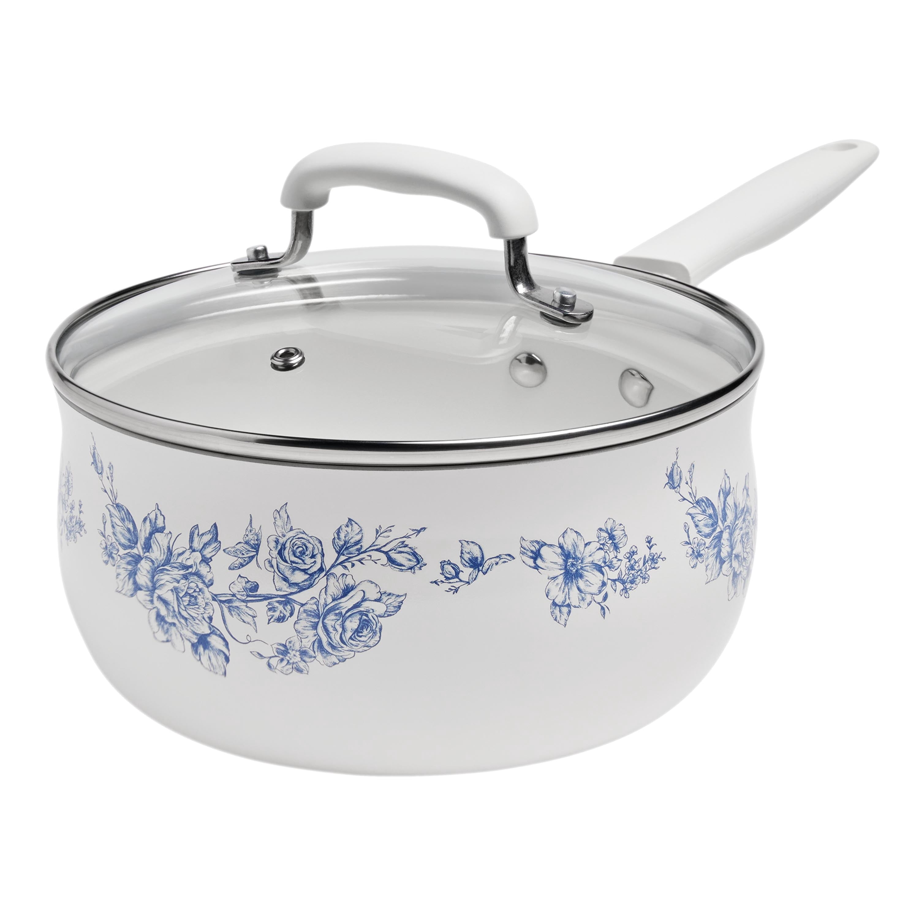 12-Piece Classic Ceramic Cookware Set, Agatha Blue | Prairie Lane - View 11