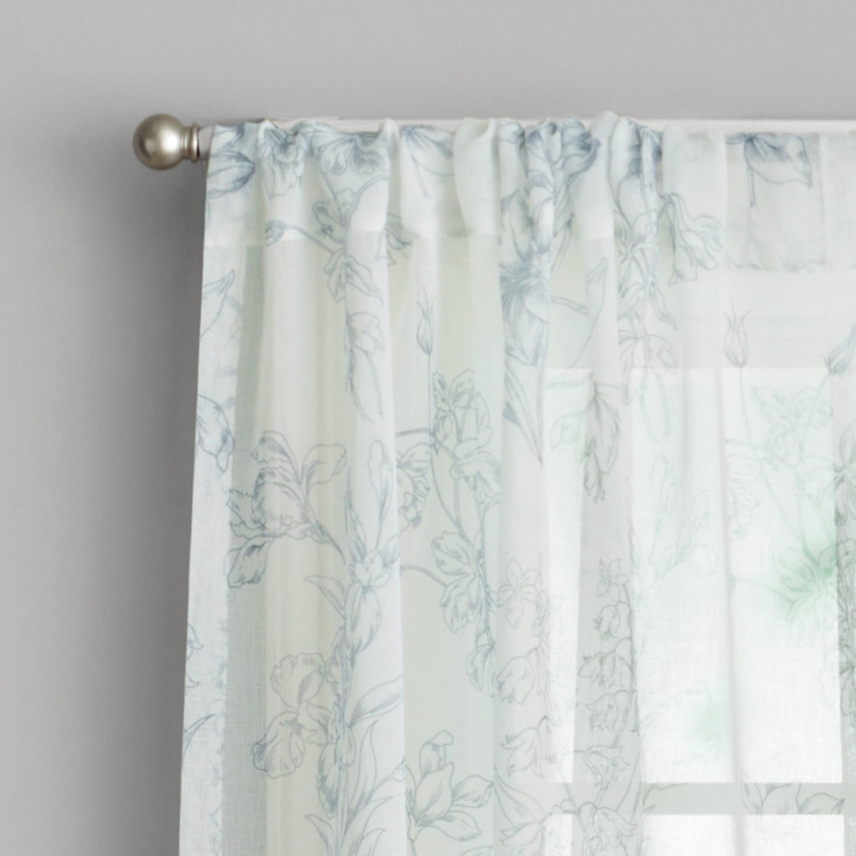 Blooming Bouquet Curtain Panel Pair, Set of 2, Floral, 40"W x 84"L | Prairie Lane - View 2