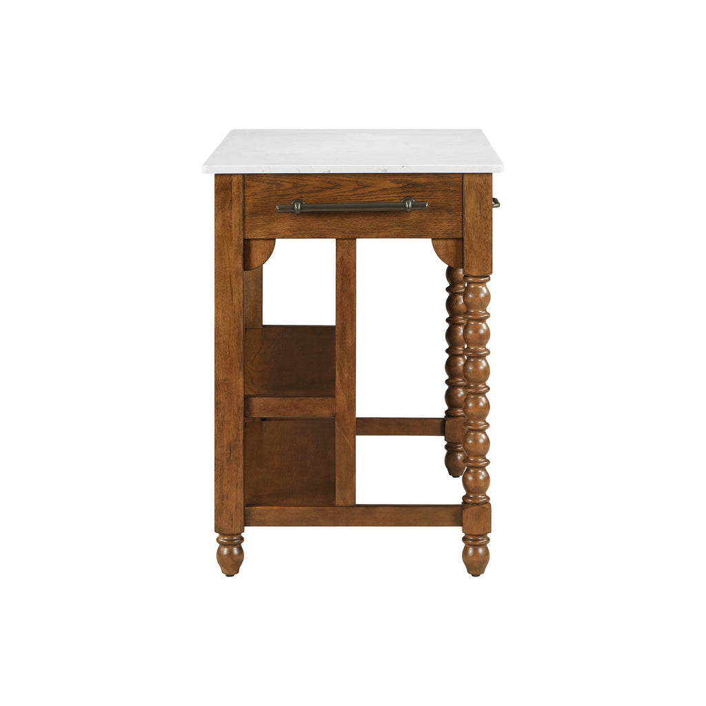 Harper Kitchen Island with Drawers, Homestead Brown | Prairie Lane - View 3