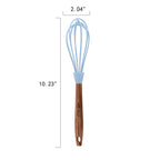 The Pioneer Woman 10-Piece Silicone and Acacia Wood Handle Cooking Utensils Set, Blue