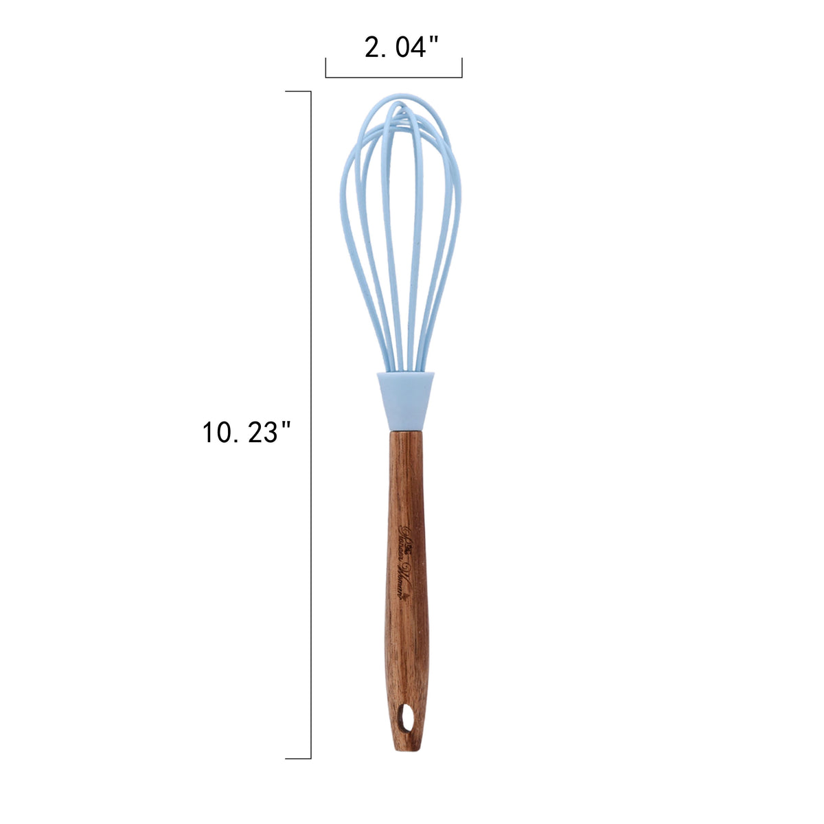 The Pioneer Woman 10-Piece Silicone and Acacia Wood Handle Cooking Utensils Set, Blue