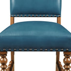 Harper Faux Leather Dining Chairs, Turquoise, Set of 2 | Prairie Lane - View 7