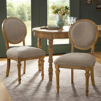 The Pioneer Woman Willa Rounded Back Dining Chairs, Heirloom Wheat, Set of 2