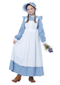 Child Pioneer Girl Costume - M Blue Medium
