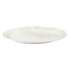 Vintage Lace 20-inch Stoneware Oval Serving Tray Platter, White | Prairie Lane - View 1