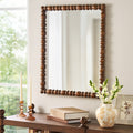 Harper Spindle Wood Decorative Wall Mirror | Prairie Lane - View 1