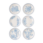 The Pioneer Woman Agatha Stoneware Appetizer Plate, Blue, Set of 6