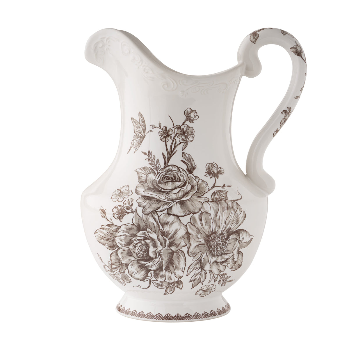 The Pioneer Woman Agatha Stoneware 2-Quart Pitcher, Blue