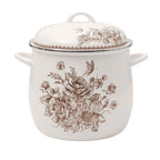 The Pioneer Woman Agatha 12 Qt Enamel on Steel Stock Pot with Lid, Brown