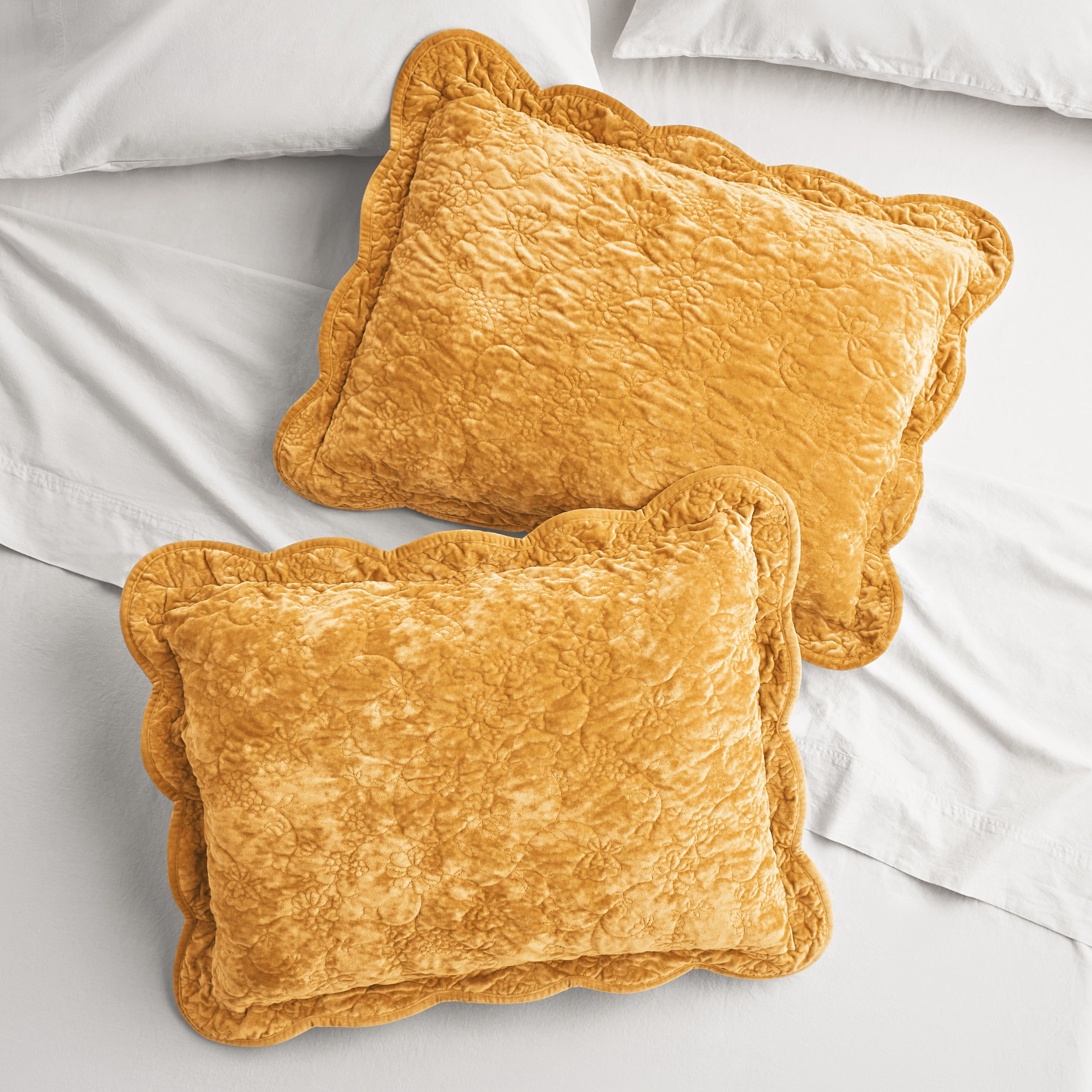 Agatha Floral Gauze Pillow Sham, Standard, Blue Dust, 2 Pack | Prairie Lane
