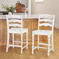 The Pioneer Woman Harper Counter-height Wood Stools, 2 Pack, White