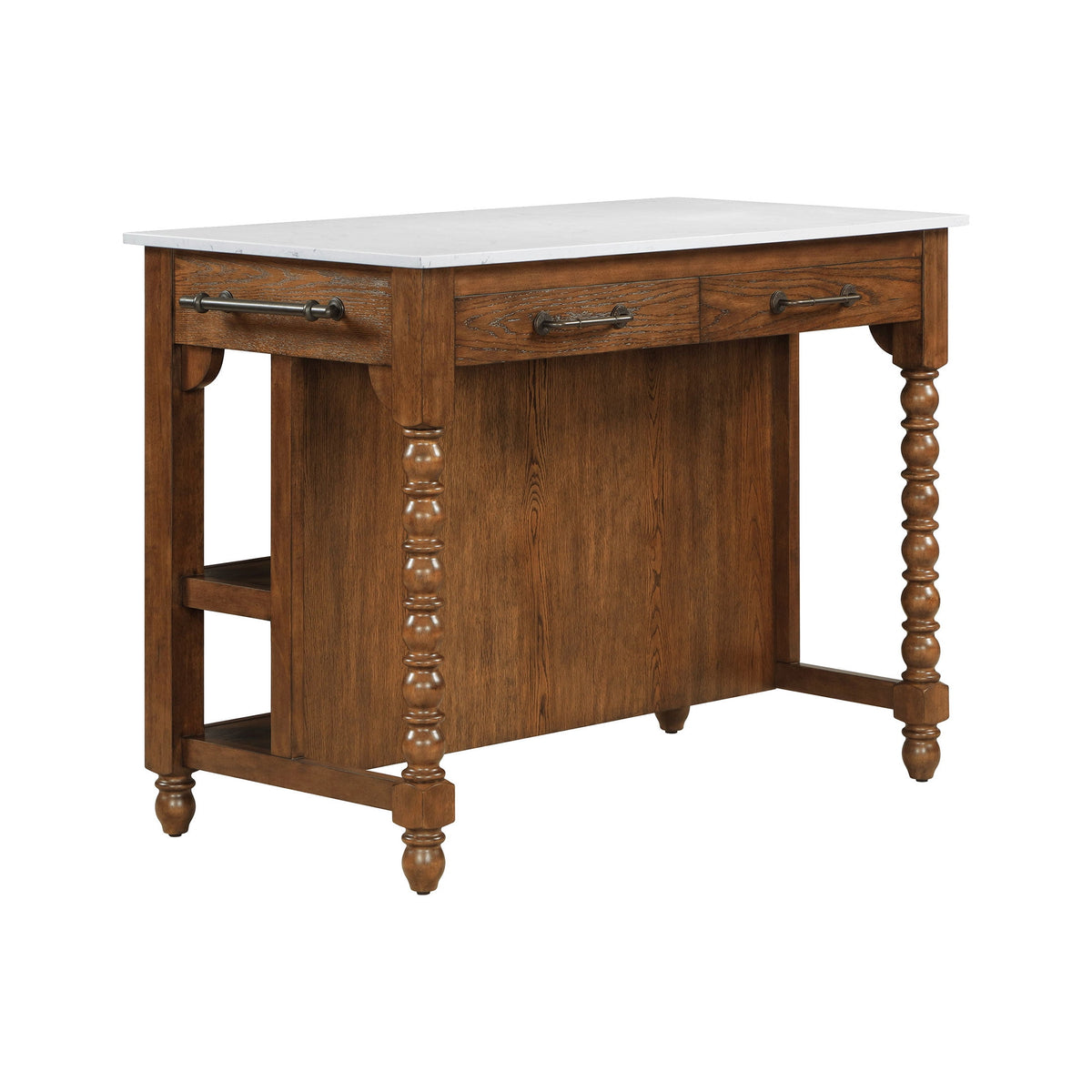 Harper Kitchen Island with Drawers, Homestead Brown | Prairie Lane - View 1