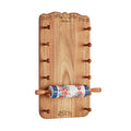 Keepsake Floral 17.7" Ceramic Rolling Pin with Acacia Wood Holder | Prairie Lane - View 1