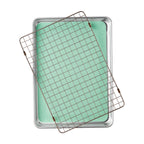 Aluminum Sheet Pan Set with Wire Rack & Silicone Baking Mat, 3-Piece, 13"x18" | Prairie Lane - View 1