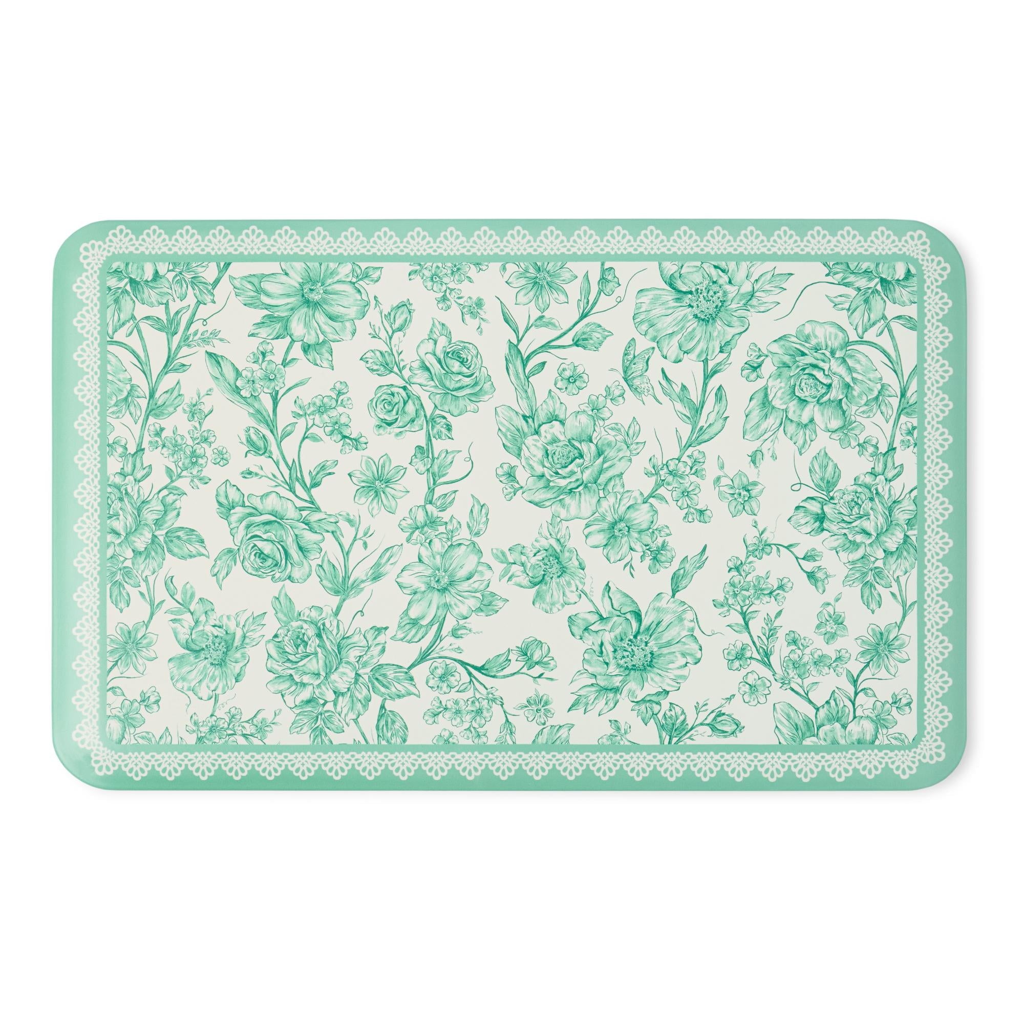 Agatha Comfort Kitchen Mat, Green, 20" x 30" | Prairie Lane - View 1