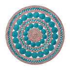 Braided Floral Round Rug, 48" | Prairie Lane - View 1
