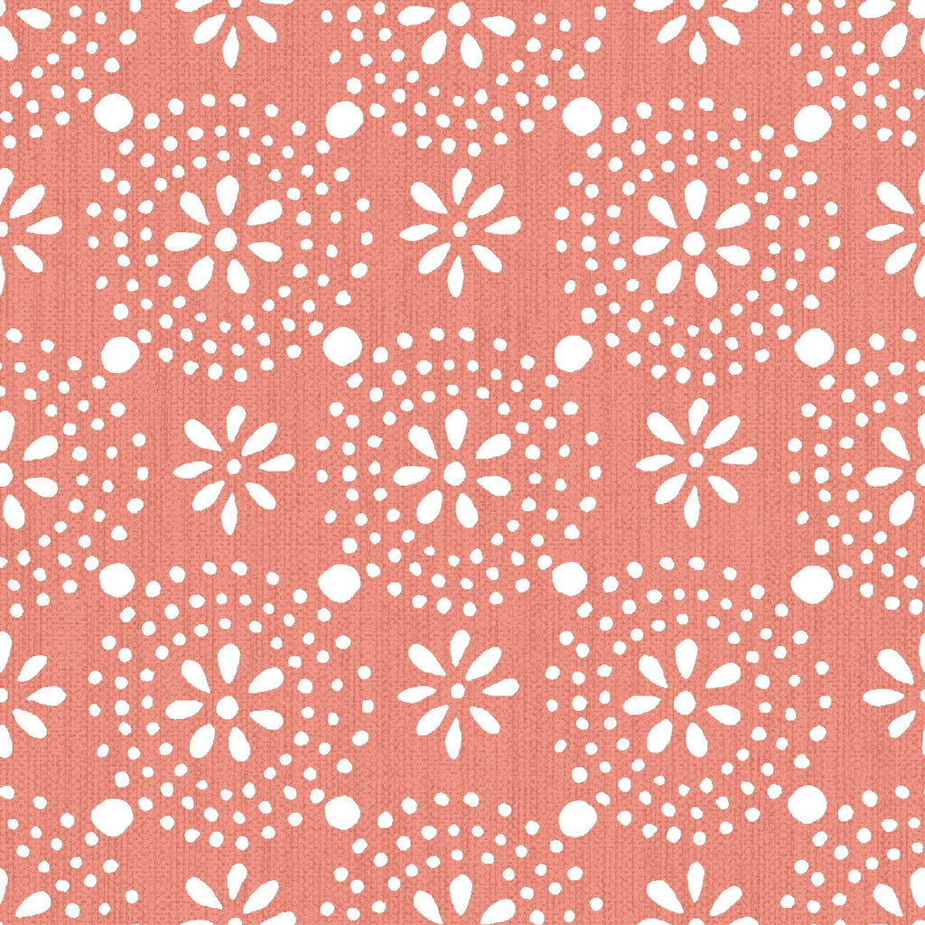Green Floral Geo Peel And Stick Vinyl Wallpaper | Prairie Lane - View 1