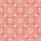 Green Floral Geo Peel And Stick Vinyl Wallpaper | Prairie Lane - View 1