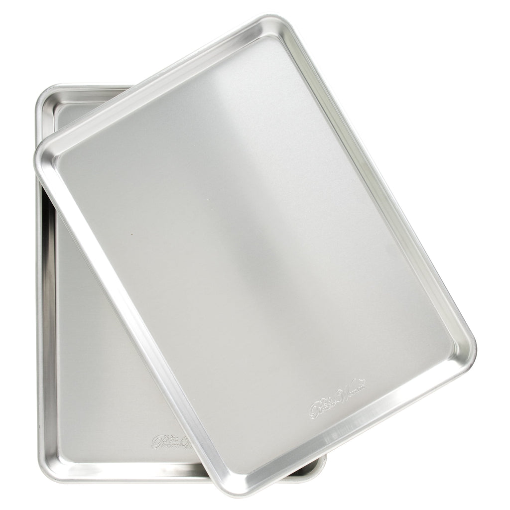 Naturals Aluminum 2 Pack Half Sheet Set Silver 17.1" x 12.1" x 1" | Prairie Lane - View 1