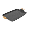 Prairie Signature Cast Aluminum Double Griddle, Charcoal Speckle | Prairie Lane - View 1
