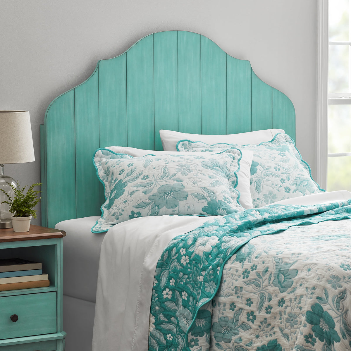 The Pioneer Woman Queen Headboard Made With Solid Wood Frame, White