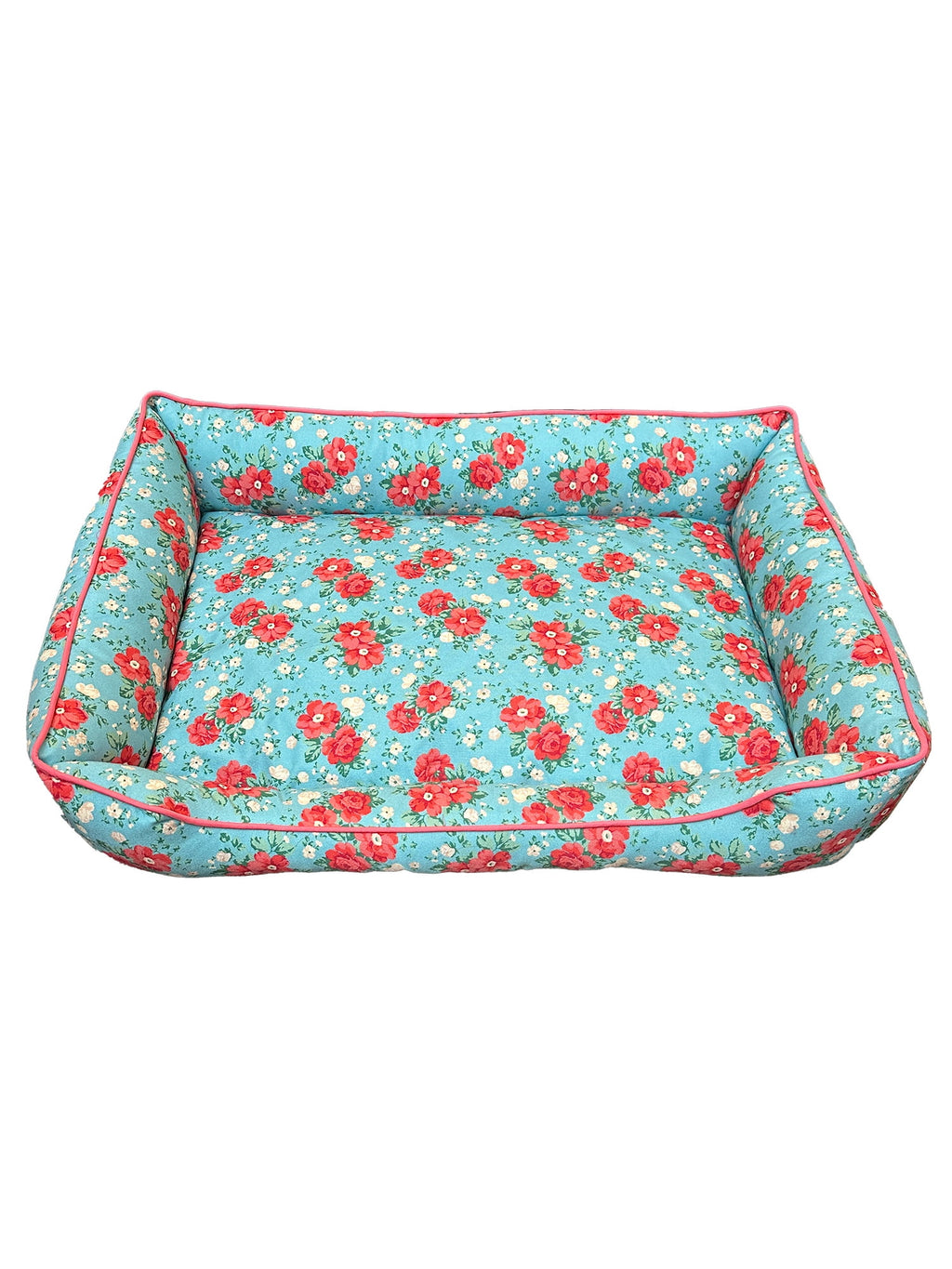 Vintage Floral Large Pet Bed, 34" x 24" | Prairie Lane - View 1
