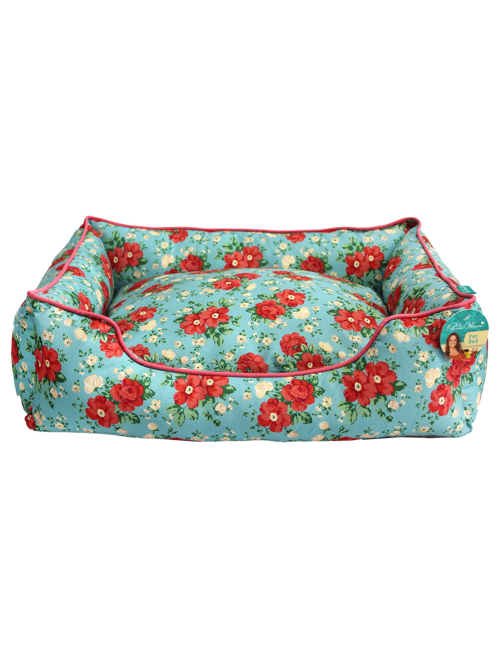 Pet Bed, Vintage Floral Small 20" x 17" | Prairie Lane - View 1