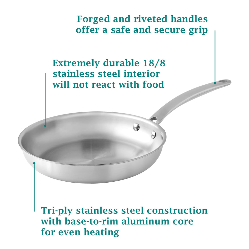 The Pioneer Woman 14-Piece Stainless Steel Cookware Set, Cooking Pots and Pans Set with Kitchen Utensils