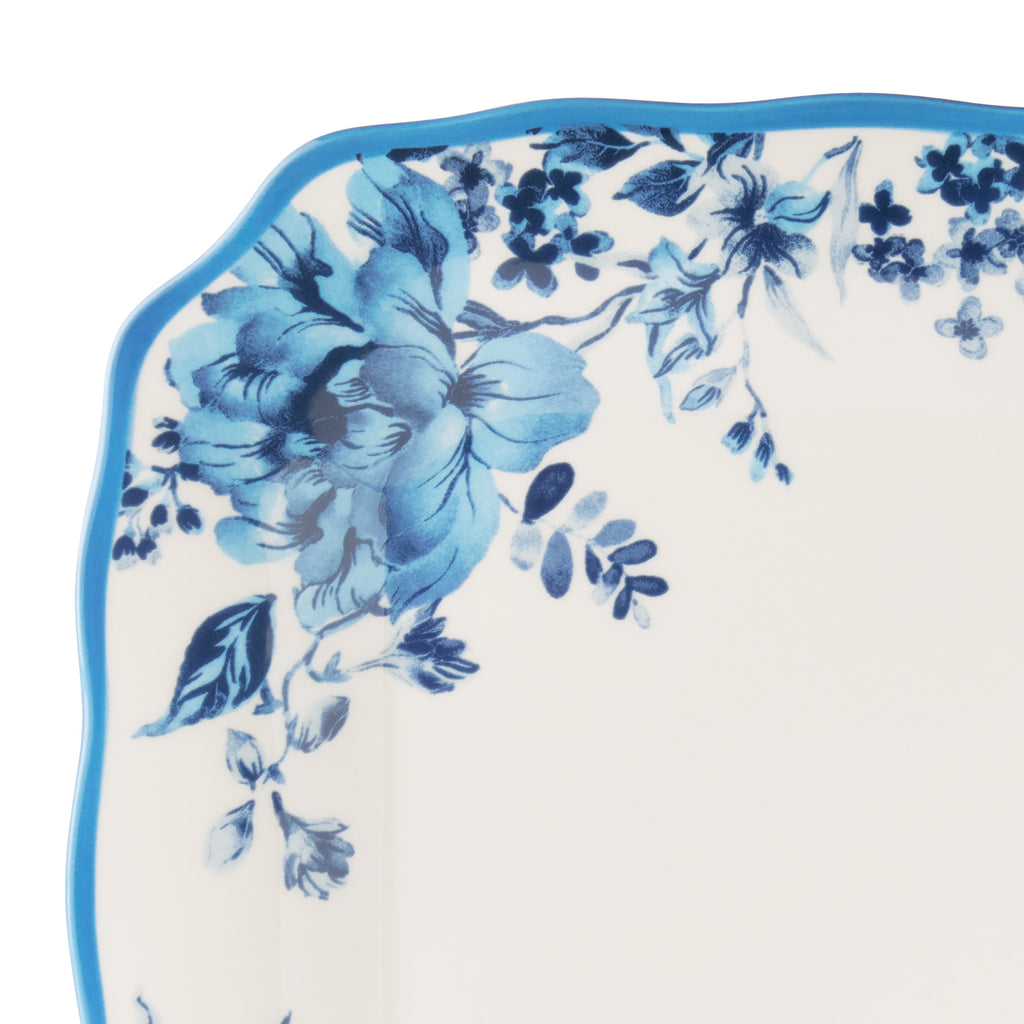 Delilah 12-Piece Stoneware Dinnerware Set, Blue | Prairie Lane - View 7