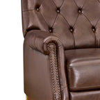 Pioneer Woman Harper Leather Recliner with Whiskey Upholstery