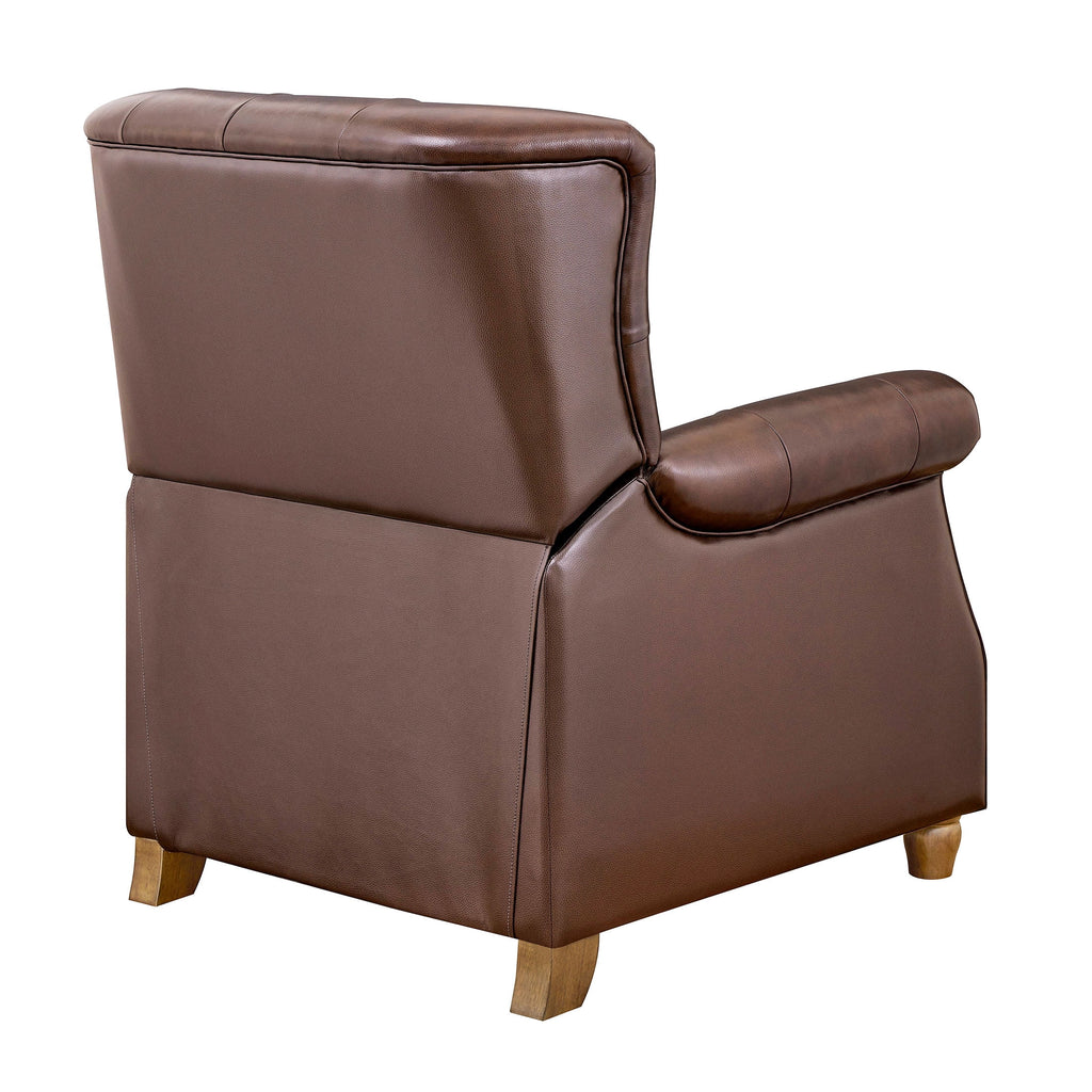 Pioneer Woman Harper Leather Recliner with Whiskey Upholstery