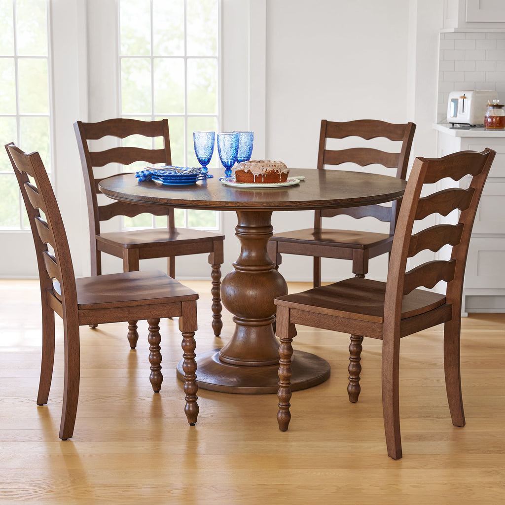 The Pioneer Woman Callie Round Dining Table, Heirloom Brown Finish