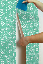 Coral Tonal Scallop Peel And Stick Vinyl Wallpaper | Prairie Lane - View 5