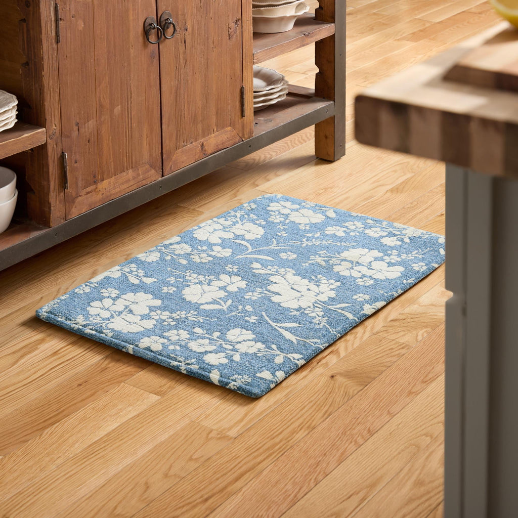 Elmbrook Wildflower Cloudwalk Anti-Fatigue Comfort Mat, Blue, 20" x 32" | Prairie Lane - View 5