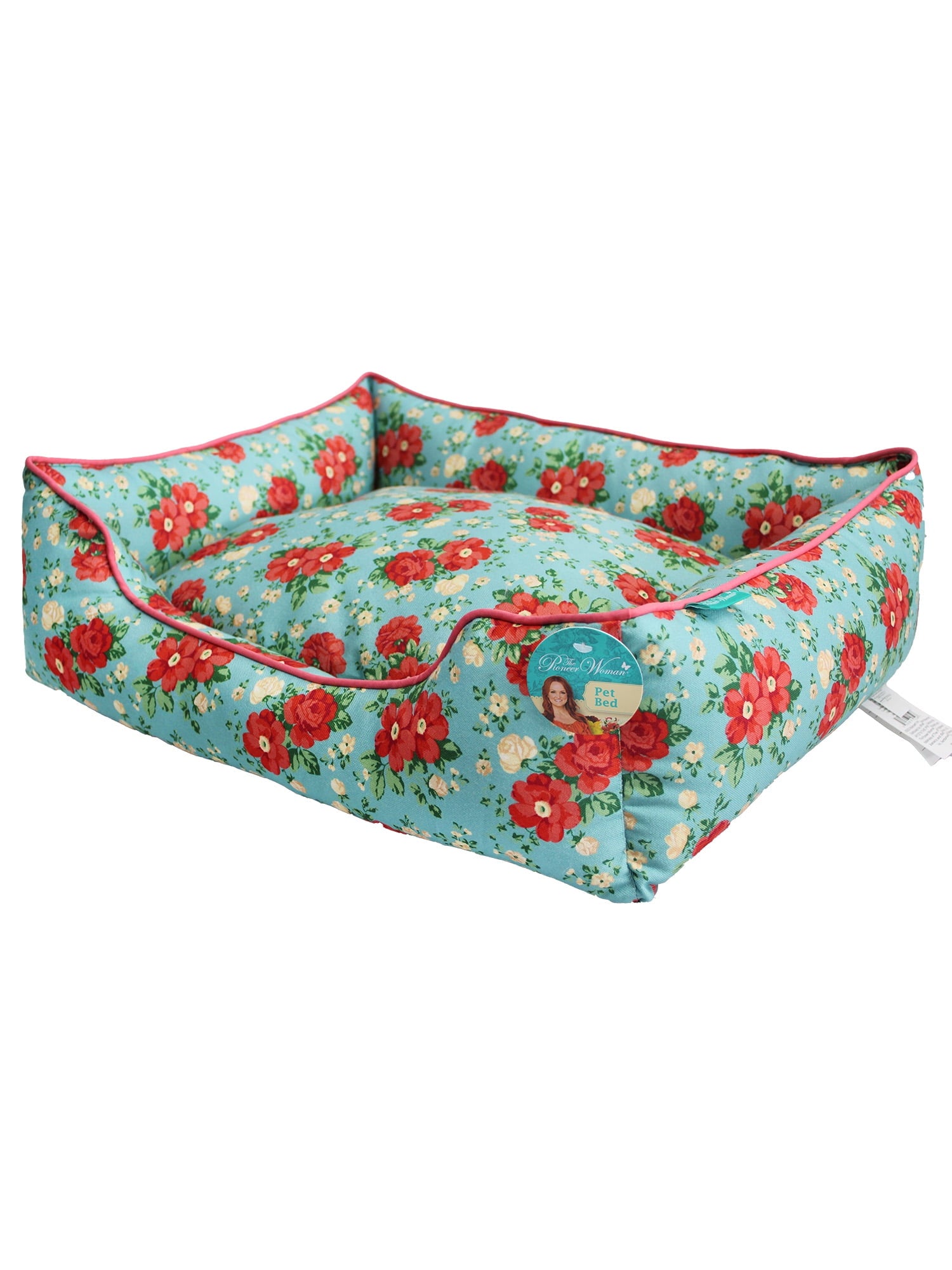 Vintage Floral Large Pet Bed, 34" x 24" | Prairie Lane - View 5