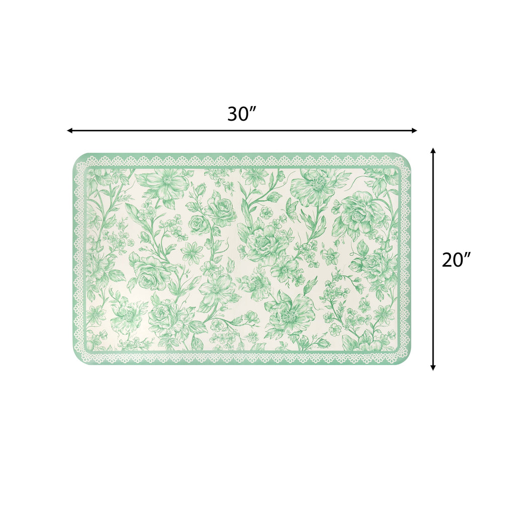 Agatha Comfort Kitchen Mat, Green, 20" x 30" | Prairie Lane - View 6
