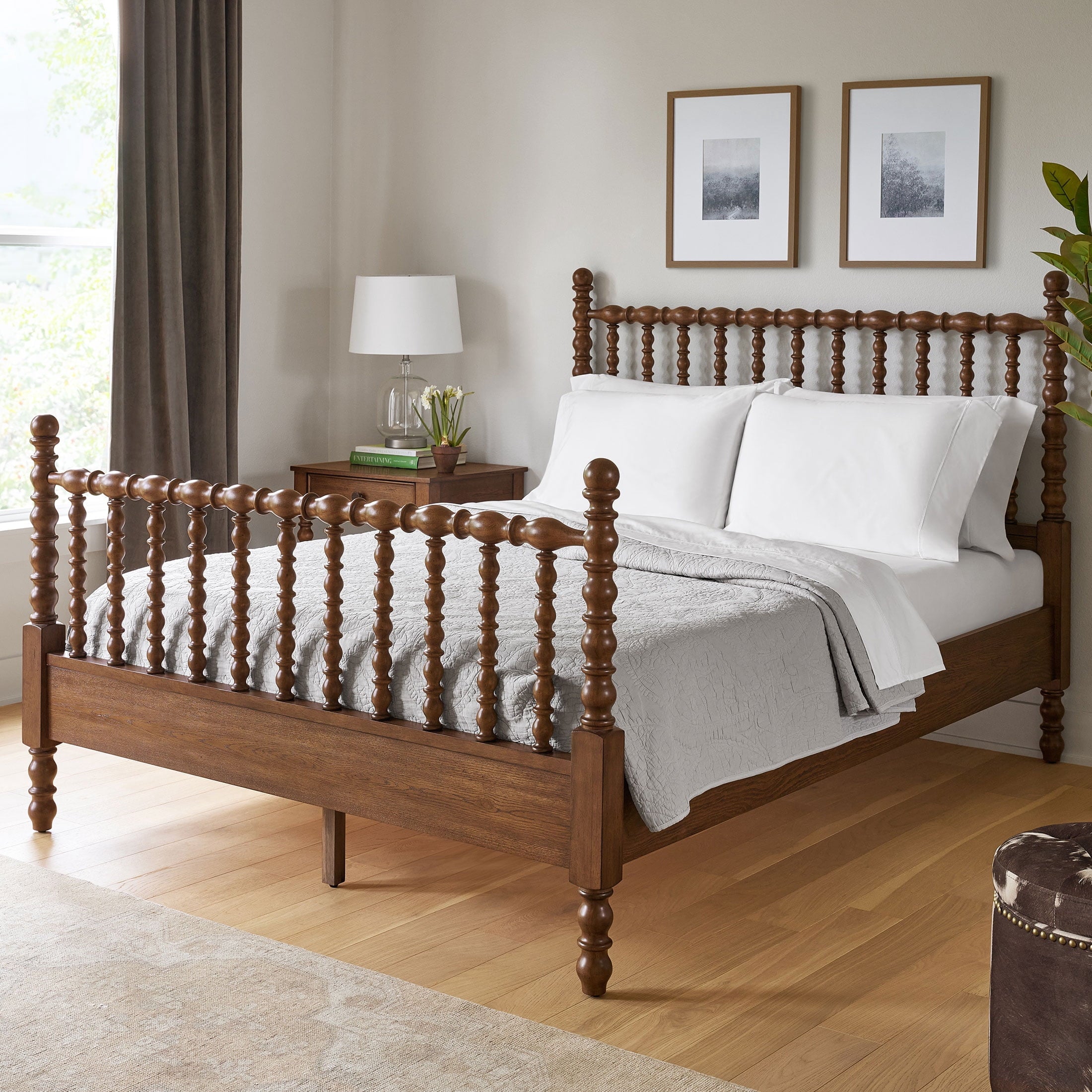 The Pioneer Woman Harper Spindle Bed, Full, Homestead Brown