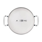Harlow 12" Ceramic Non-Stick Everyday Pan with Lid, Denim Blue | Prairie Lane - View 5