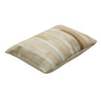Ranch Patchwork Cowhide Lumbar Pillow 14" x 20" | Prairie Lane - View 5