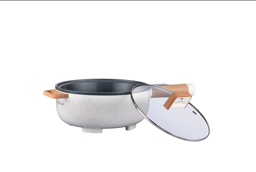 3.5L Electric Skillet, Linen Speckle | Prairie Lane - View 2