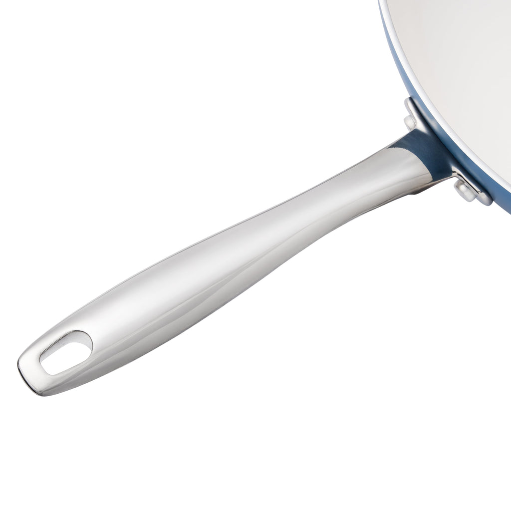 Harlow 12" Ceramic Non-Stick Fry Pan, Denim Blue | Prairie Lane - View 7